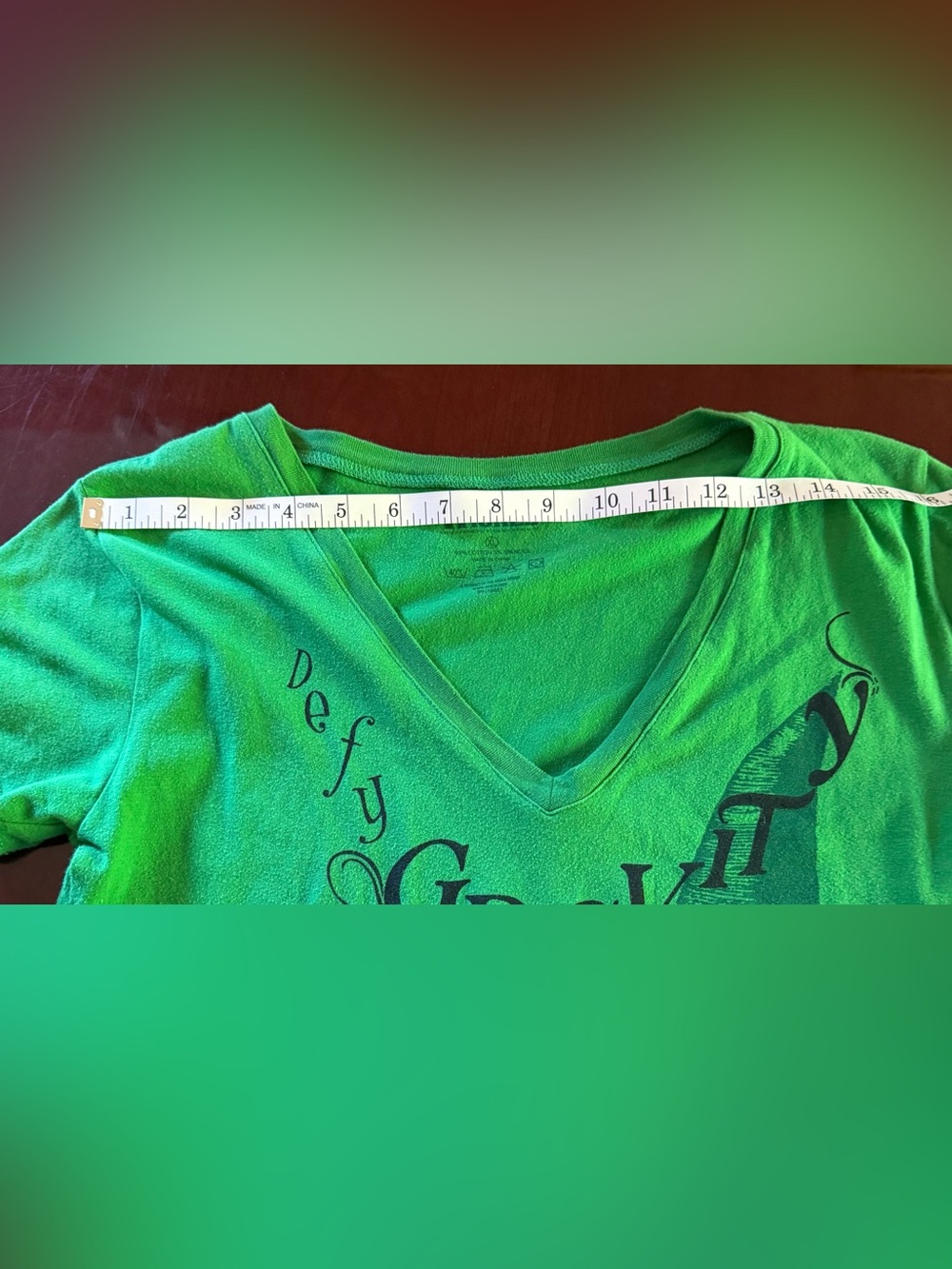 Wicked Women's Short Sleeve Green Tee size XL - Picture 6 of 7
